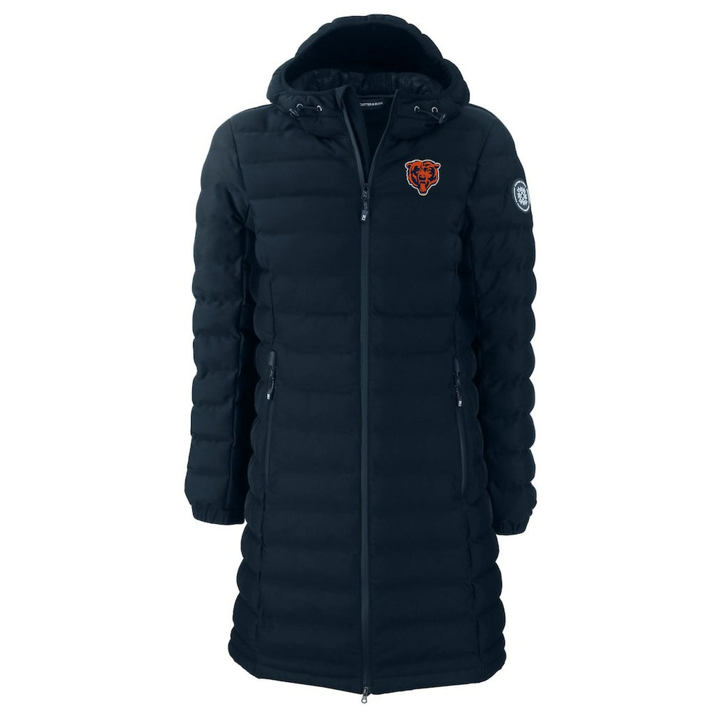 Chicago Bears Cutter & Buck Women's Throwback Logo Mission Ridge Repreve Eco Insulated Full-Zip Puffer Jacket - Navy Jackets
