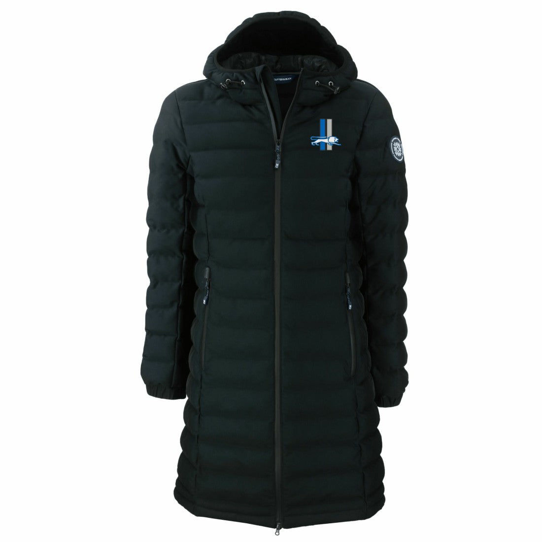 Detroit Lions Cutter & Buck Women's Throwback Logo Mission Ridge Repreve Eco Insulated Full-Zip Puffer Jacket - Black Jackets