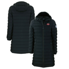 San Francisco 49ers Cutter & Buck Women's Throwback Logo Mission Ridge Repreve Eco Insulated Full-Zip Puffer Jacket - Black Jackets