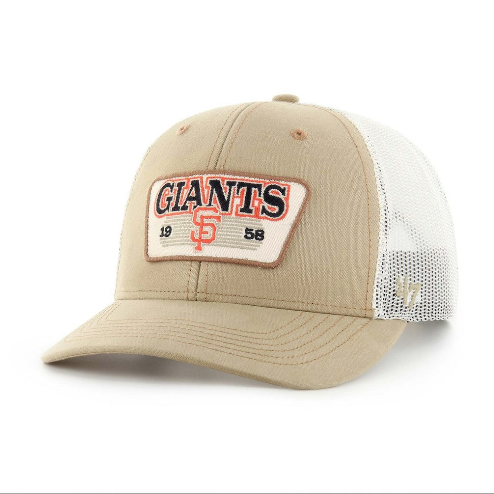 San Francisco Giants '47 Ridgewood Trucker Adjustable Hats - Khaki Hats