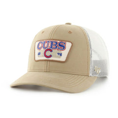 Chicago Cubs '47 Ridgewood Trucker Adjustable Hats - Khaki Hats
