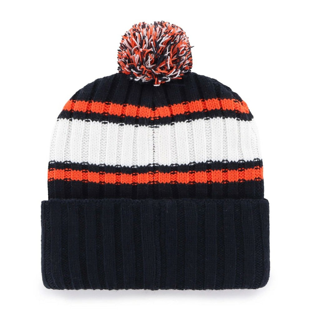 Detroit Tigers '47 Plateau Cuffed Knit Hat with Pom - Navy Hats