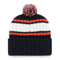 Detroit Tigers '47 Plateau Cuffed Knit Hat with Pom - Navy Hats