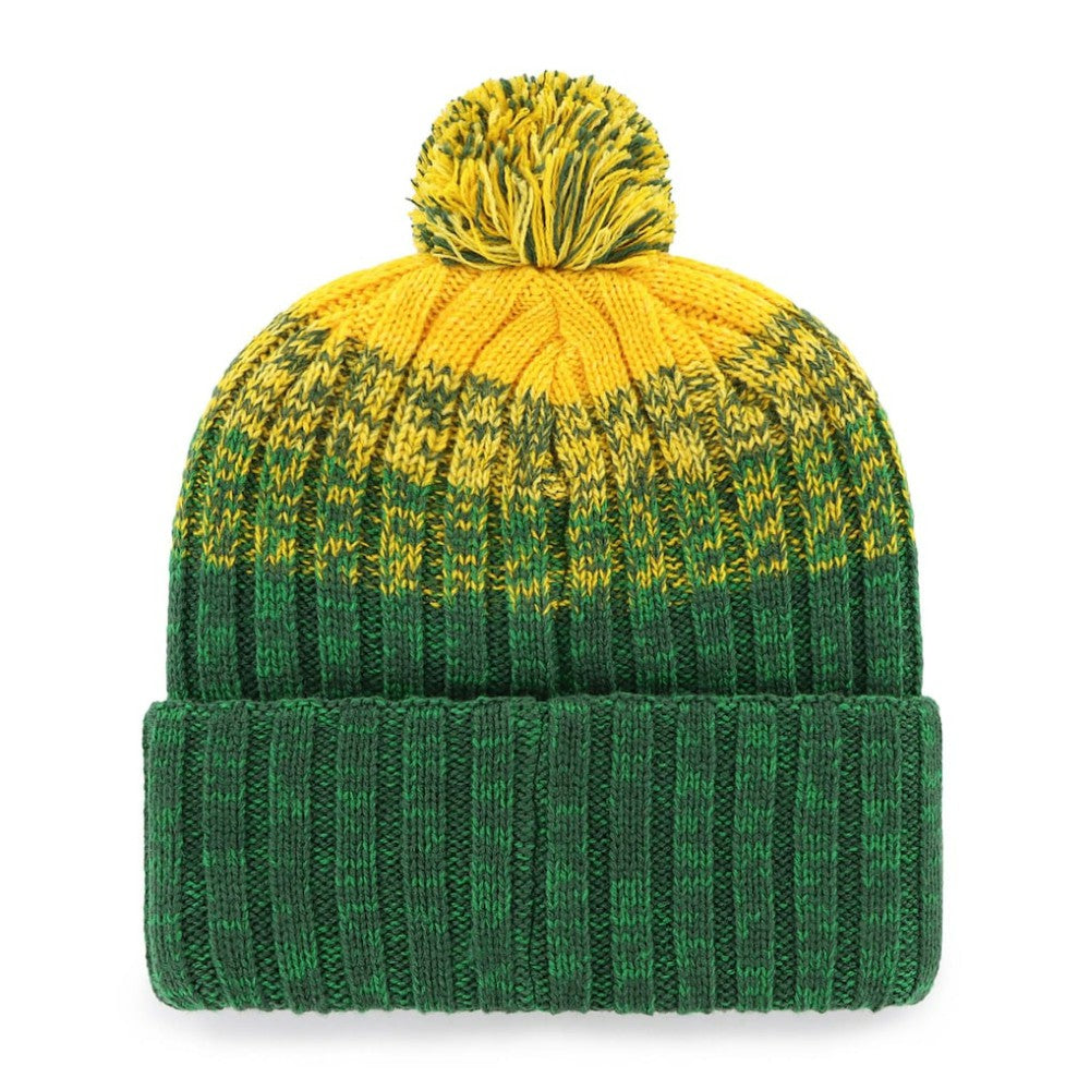 Oakland Athletics '47 Cascade Cuffed Knit Hat with Pom - Green Hats