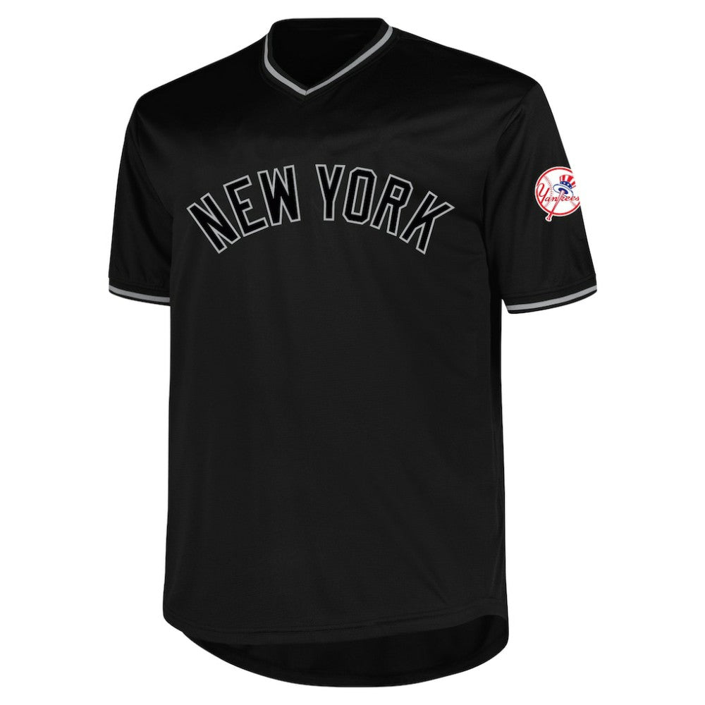 New York Yankees Profile Big & Tall Pop Fashion Jersey - Black Jerseys