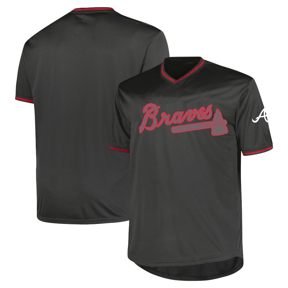 Atlanta Braves Profile Big & Tall Pop Fashion Jersey - Charcoal Jerseys