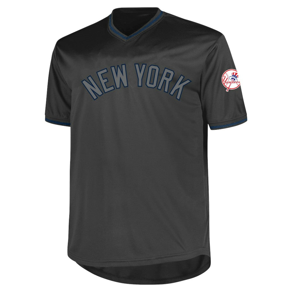 New York Yankees Profile Big & Tall Pop Fashion Jersey - Charcoal Jerseys