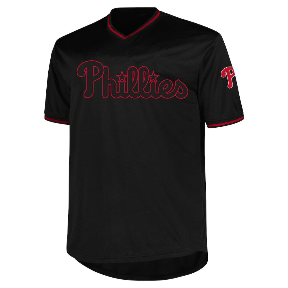 Philadelphia Phillies Profile Big & Tall Pop Fashion Jersey - Black Jerseys