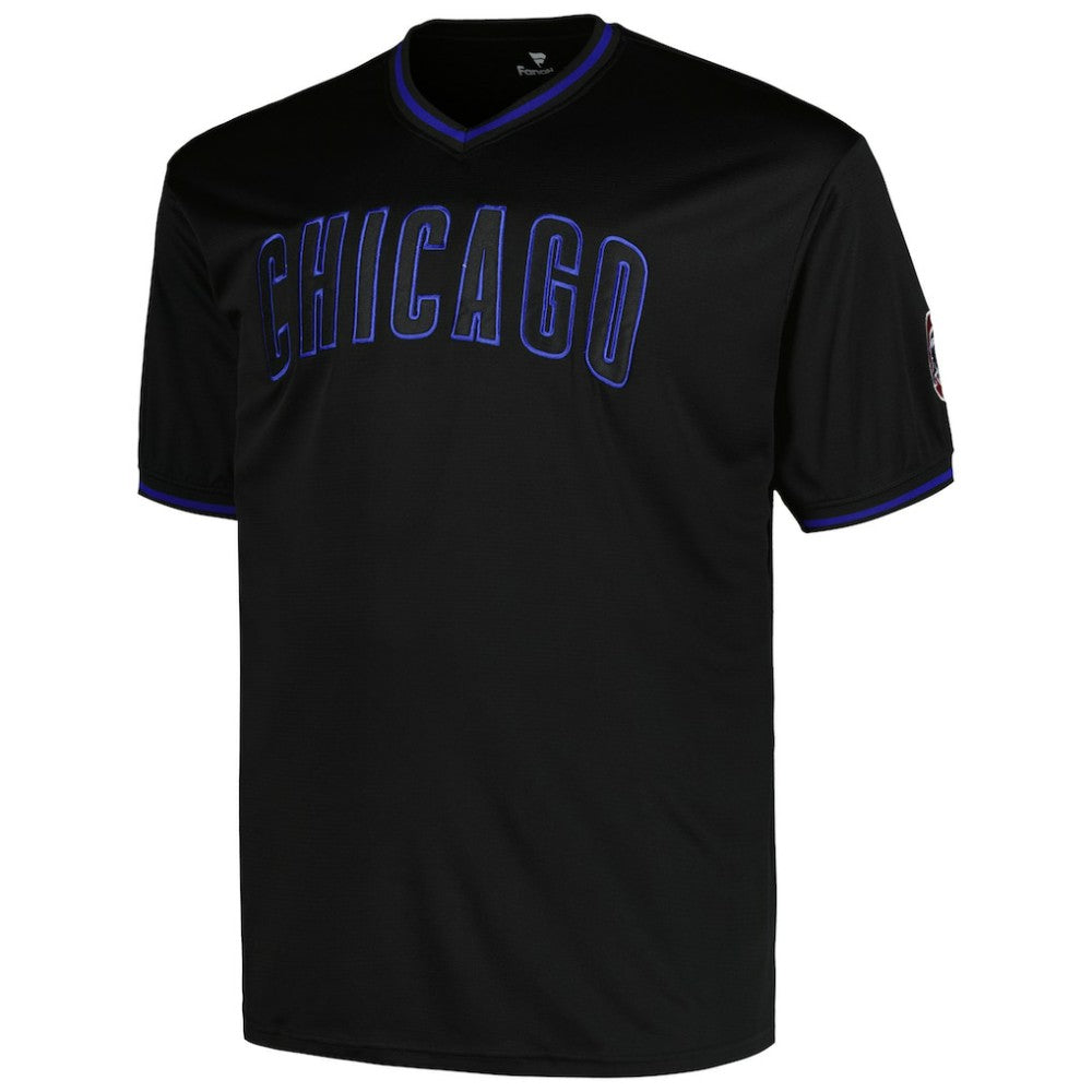 Chicago Cubs Profile Big & Tall Pop Fashion Jersey - Black Jerseys
