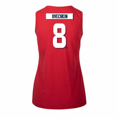 Alexander Ovechkin Washington Capitals Levelwear Women's Macy Player Name & Number Tank Top - Red | US 201047099