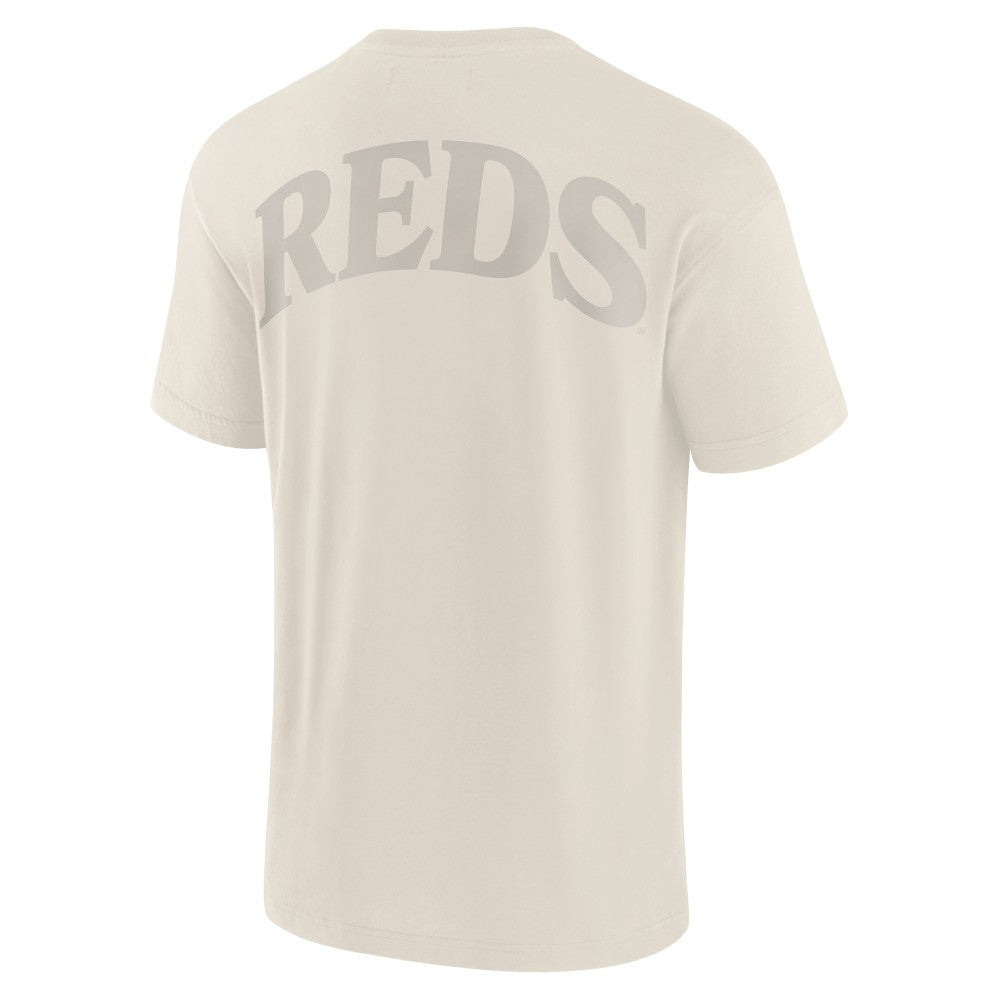 Cincinnati Reds Fanatics Elements Iconic T-Shirt - Cream T-shirts