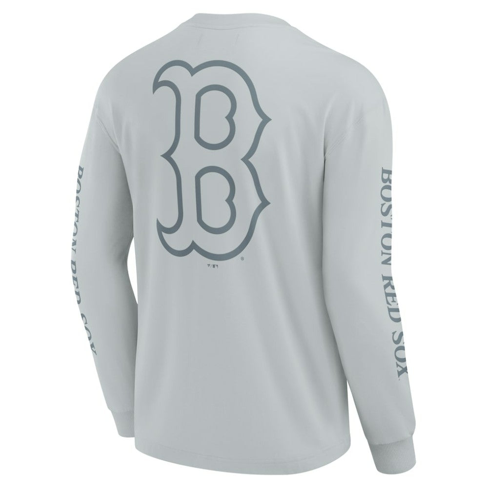 Boston Red Sox Fanatics Elements Strive Long Sleeve T-Shirt - Gray T-shirts