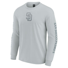 San Diego Padres Fanatics Elements Strive Long Sleeve T-Shirt - Gray T-shirts