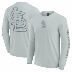 St. Louis Cardinals Fanatics Elements Strive Long Sleeve T-Shirt - Gray T-shirts