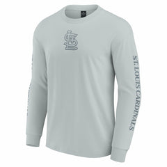 St. Louis Cardinals Fanatics Elements Strive Long Sleeve T-Shirt - Gray T-shirts