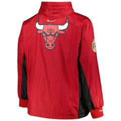 Chicago Bulls Big & Tall Hardwood Classics Team OG 2.0 Anorak Hoodie Quarter-Zip Windbreaker Jacket Red - Mitchell & Ness