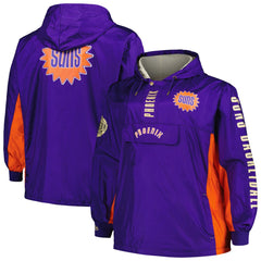 Phoenix Suns Big & Tall Hardwood Classics Team OG 2.0 Anorak Hoodie Quarter-Zip Windbreaker Jacket Purple - Mitchell & Ness