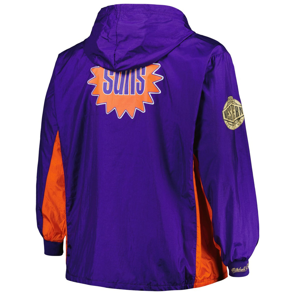 Phoenix Suns Big & Tall Hardwood Classics Team OG 2.0 Anorak Hoodie Quarter-Zip Windbreaker Jacket Purple - Mitchell & Ness