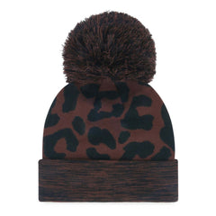 Texas Rangers '47 Women's Rosette Cuffed Knit Hat with Pom - Brown Hats