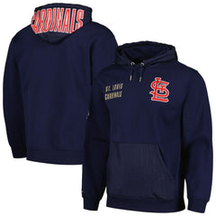 St. Louis Cardinals Mitchell & Ness Team OG 2.0 Current Logo Pullover Hoodie - Navy Hoodies