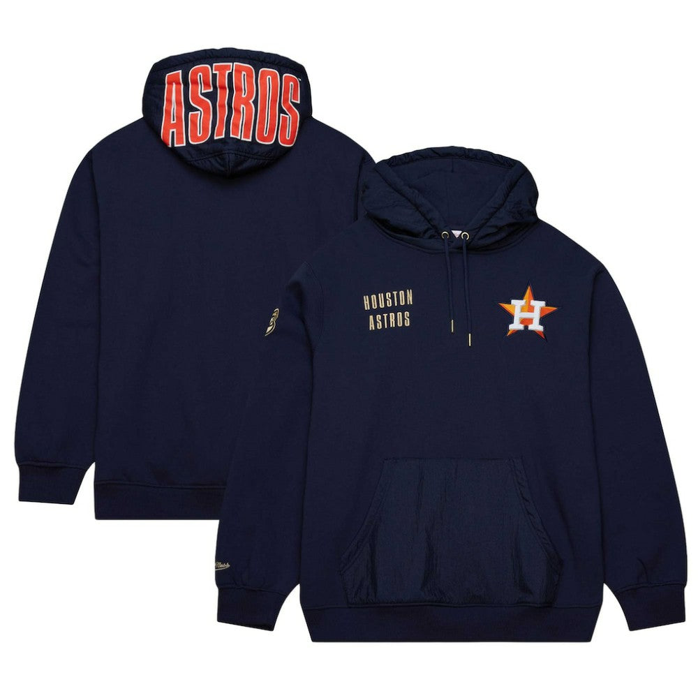 Houston Astros Mitchell & Ness Team OG 2.0 Current Logo Pullover Hoodie - Navy Hoodies
