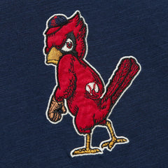 St. Louis Cardinals Mitchell & Ness Cooperstown Collection Legendary Raglan Slub Henley Three-Quarter Sleeve T-Shirt - Navy T-shirts