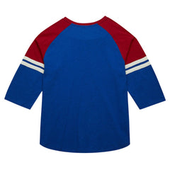 Atlanta Braves Mitchell & Ness Cooperstown Collection Legendary Raglan Slub Henley 3/4-Sleeve T-Shirt - Royal T-shirts