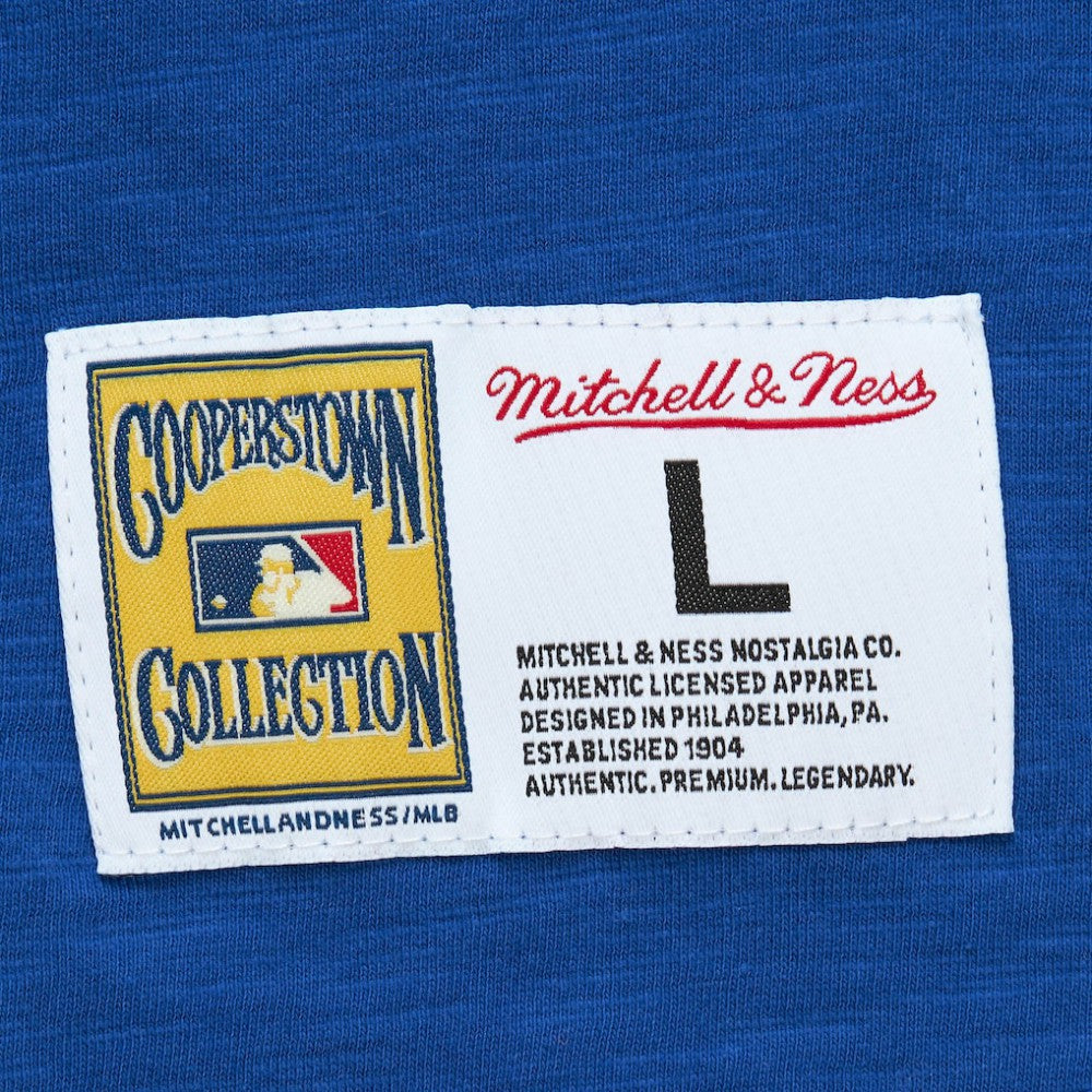 Atlanta Braves Mitchell & Ness Cooperstown Collection Legendary Raglan Slub Henley 3/4-Sleeve T-Shirt - Royal T-shirts