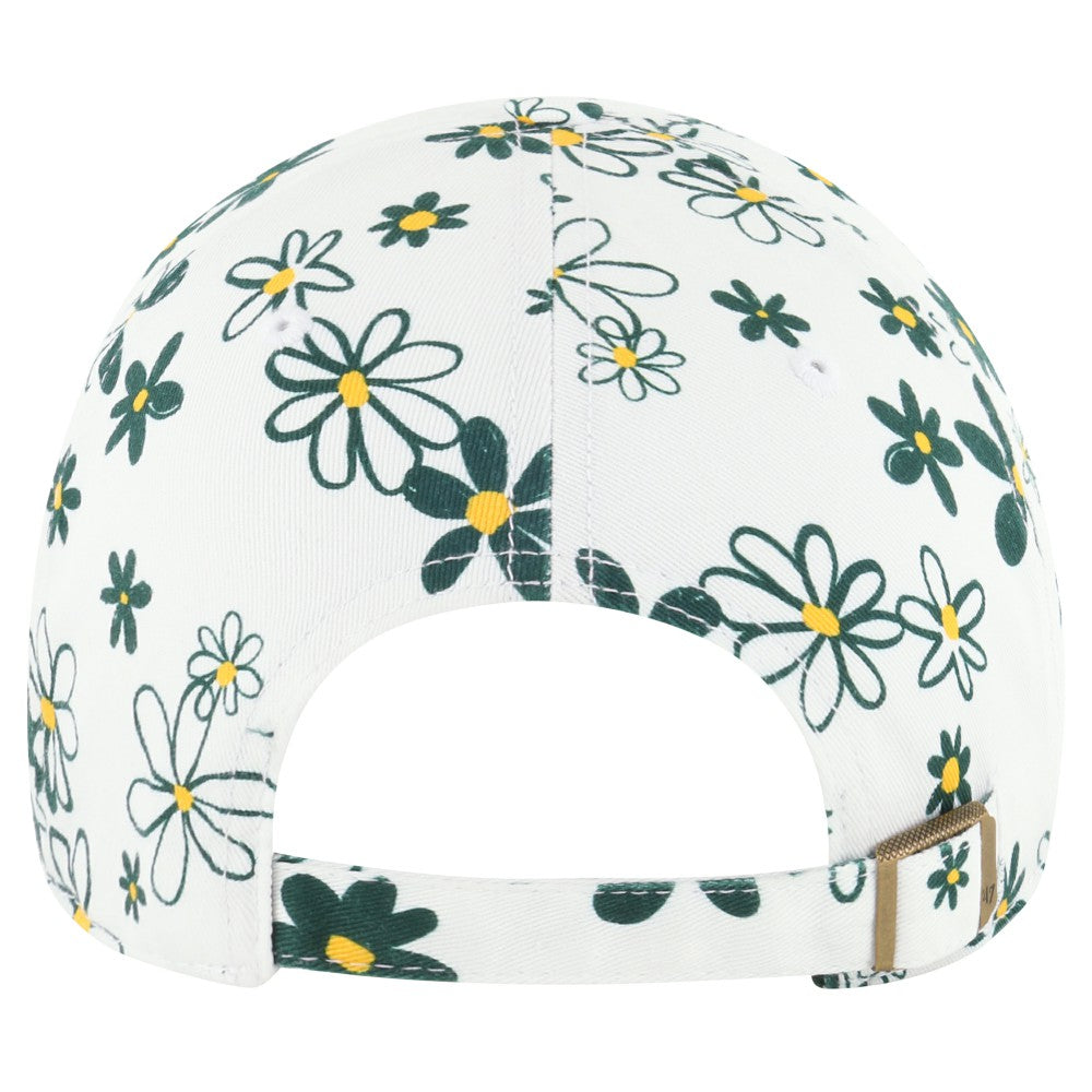 Athletics '47 Girls Youth Daisy Delight Clean Up Adjustable Hat - White Hats