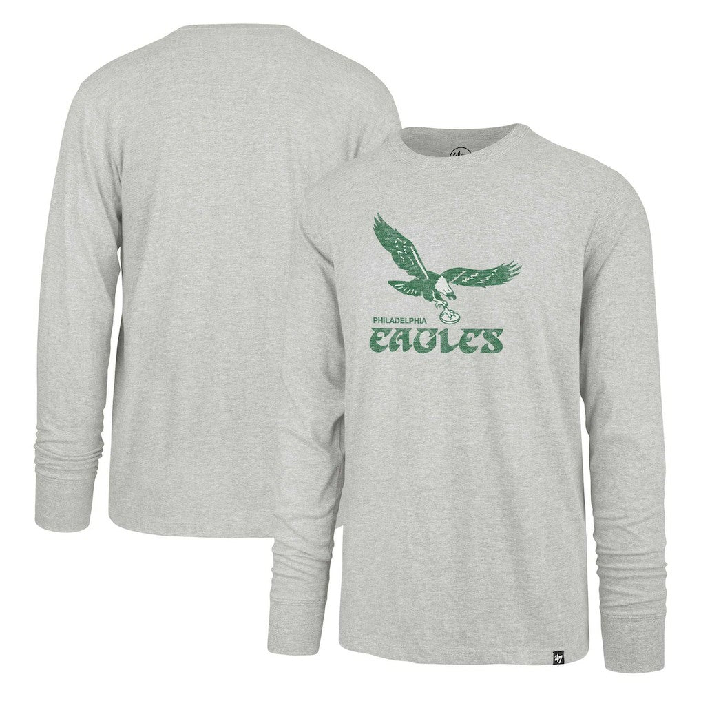 Philadelphia Eagles '47 Premier Franklin Long Sleeve T-Shirt - Gray T-shirts
