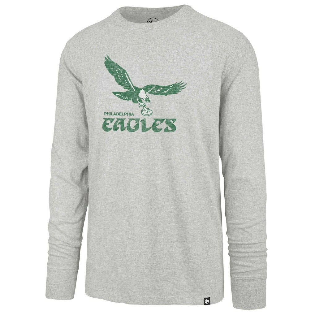 Philadelphia Eagles '47 Premier Franklin Long Sleeve T-Shirt - Gray T-shirts