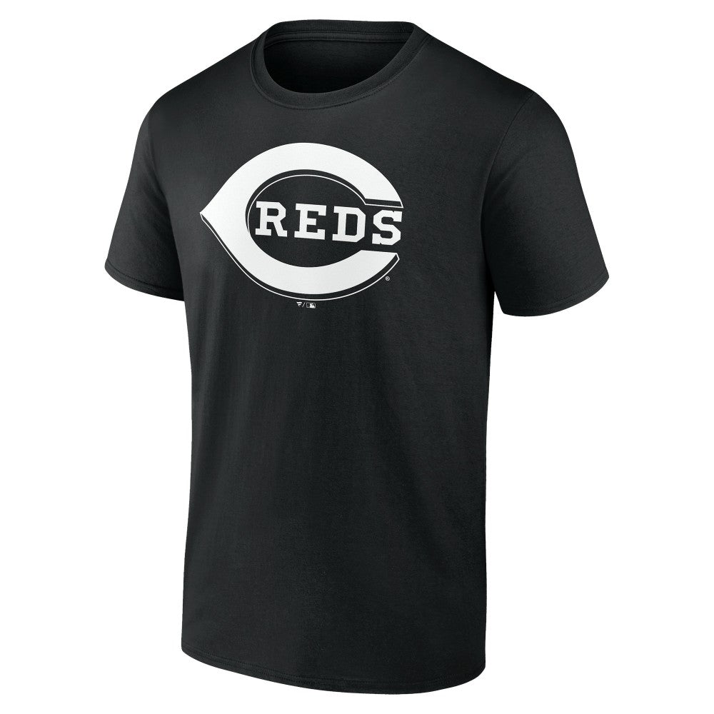 Cincinnati Reds Monochrome Personalized Name & Number T-Shirt - Black T-shirts