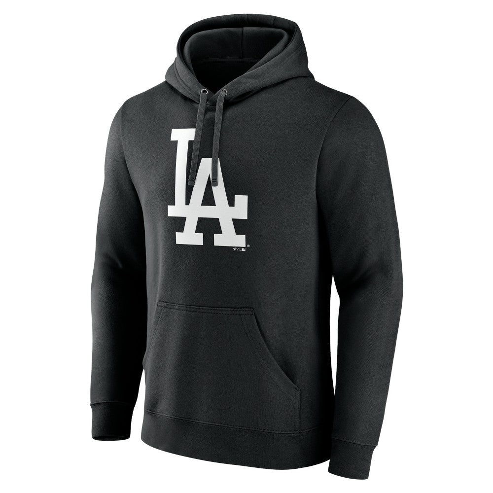 Los Angeles Dodgers Monochrome Personalized Name & Number Pullover Hoodie - Black Hoodies