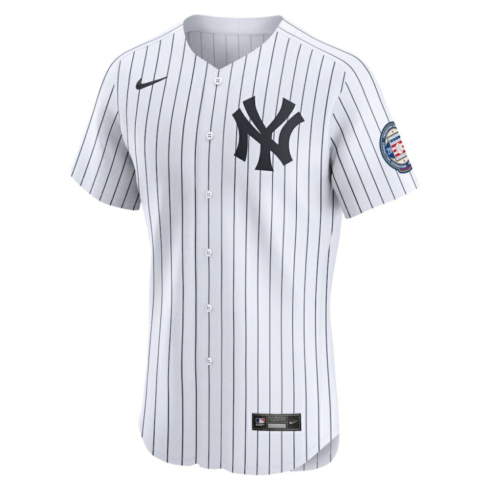 Derek Jeter New York Yankees Nike Home 2020 Hall of Fame Induction Patch Elite Player Jersey - White Jerseys