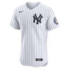 Derek Jeter New York Yankees Nike Home 2020 Hall of Fame Induction Patch Elite Player Jersey - White Jerseys