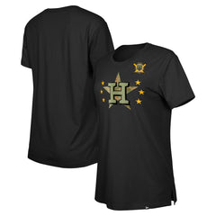 Houston Astros New Era Women's Armed Forces Day T-Shirt - Black T-shirts