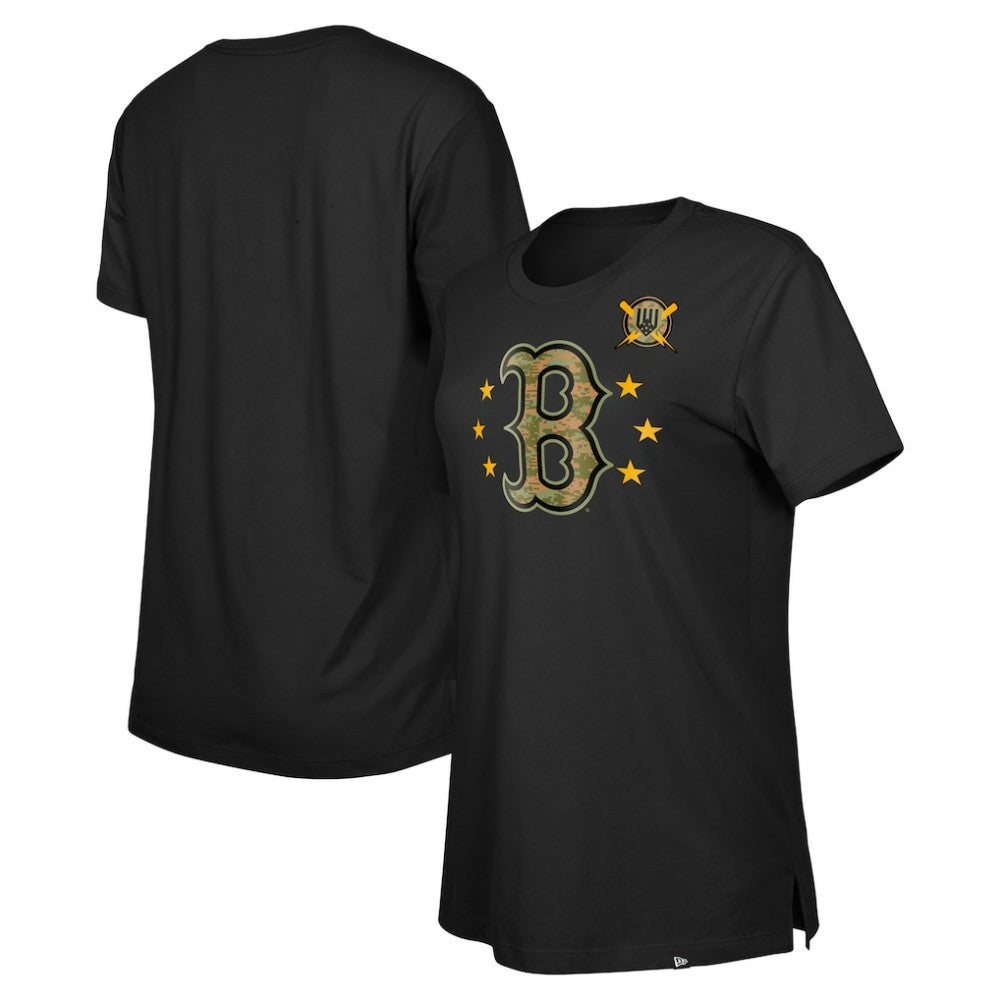Boston Red Sox New Era Women's Armed Forces Day T-Shirt - Black T-shirts