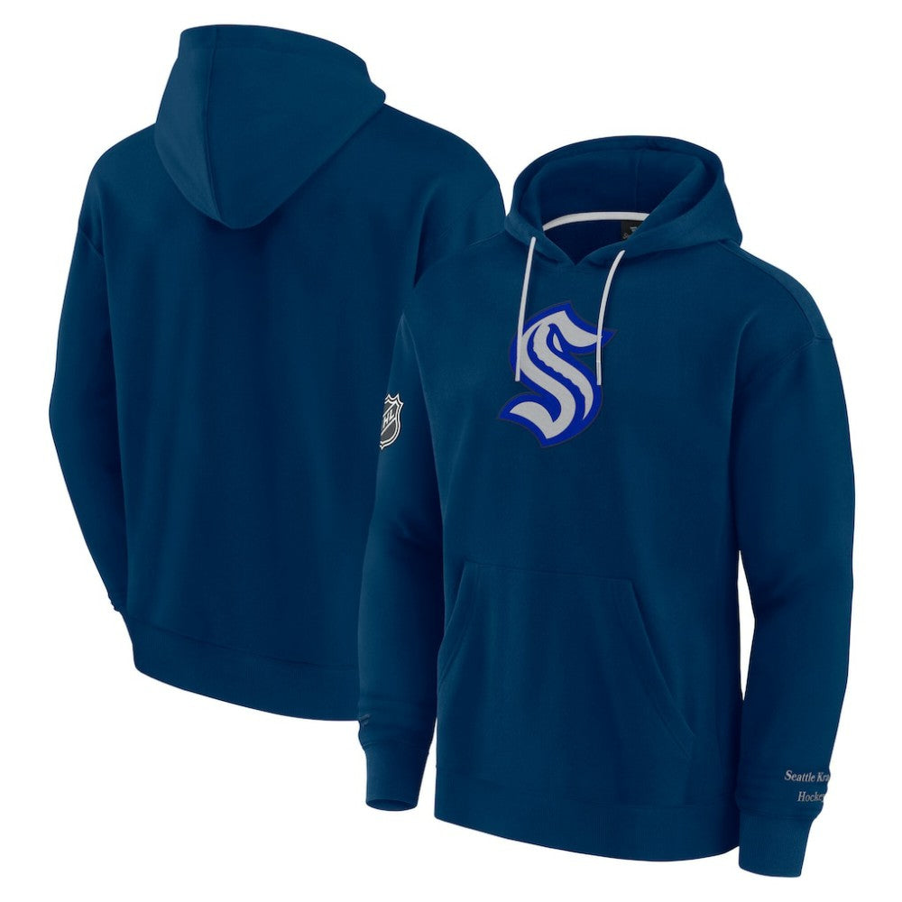 Seattle Kraken Fanatics Elements Pace Pullover Hoodie - Deep Sea Blue | US 201058808