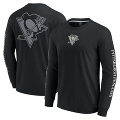 Pittsburgh Penguins Fanatics Elements Strive Long Sleeve T-Shirt - Black | US 201058845