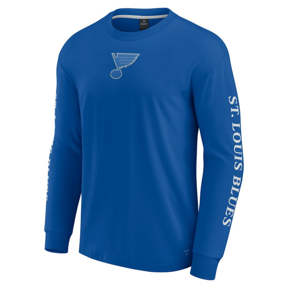 St. Louis Blues Fanatics Elements Strive Long Sleeve T-Shirt - Blue | US 201058856