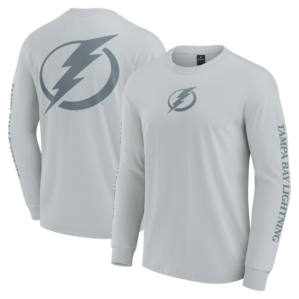 Tampa Bay Lightning Fanatics Elements Strive Long Sleeve T-Shirt - Gray | US 201058857