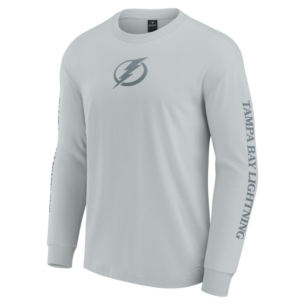 Tampa Bay Lightning Fanatics Elements Strive Long Sleeve T-Shirt - Gray | US 201058857