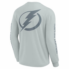 Tampa Bay Lightning Fanatics Elements Strive Long Sleeve T-Shirt - Gray | US 201058857
