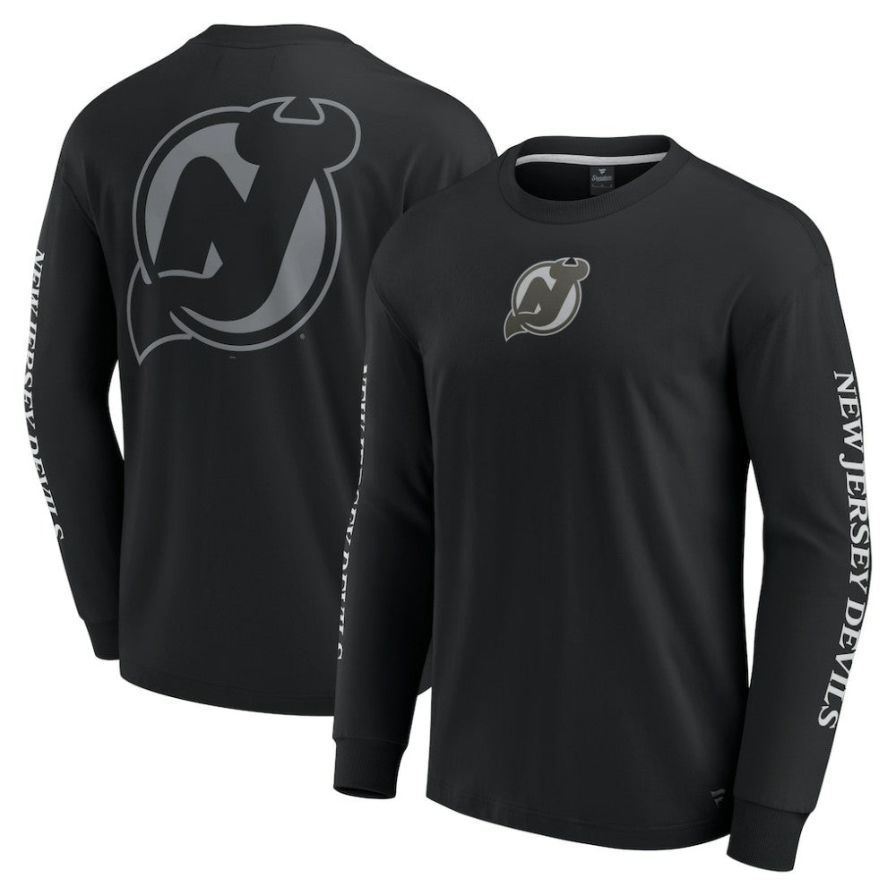 New Jersey Devils Fanatics Elements Strive Long Sleeve T-Shirt - Black | US 201058867