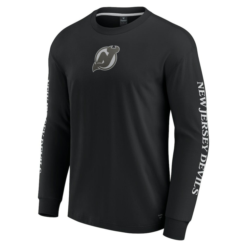 New Jersey Devils Fanatics Elements Strive Long Sleeve T-Shirt - Black | US 201058867