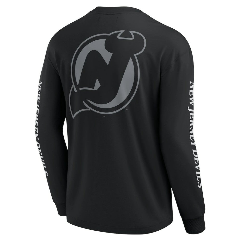 New Jersey Devils Fanatics Elements Strive Long Sleeve T-Shirt - Black | US 201058867