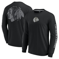 Chicago Blackhawks Fanatics Elements Strive Long Sleeve T-Shirt - Black | US 201058872