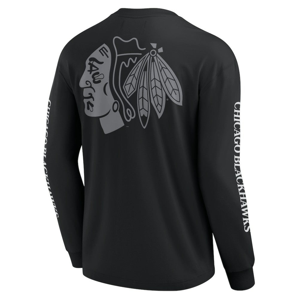 Chicago Blackhawks Fanatics Elements Strive Long Sleeve T-Shirt - Black | US 201058872