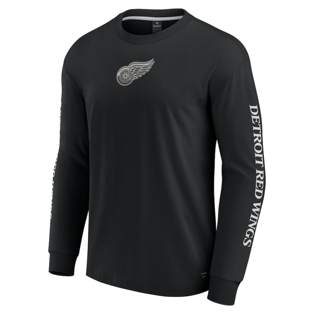 Detroit Red Wings Fanatics Elements Strive Long Sleeve T-Shirt - Black | US 201058876
