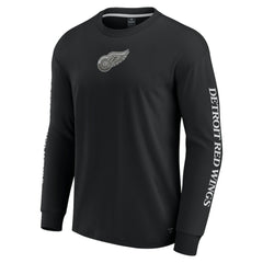Detroit Red Wings Fanatics Elements Strive Long Sleeve T-Shirt - Black | US 201058876